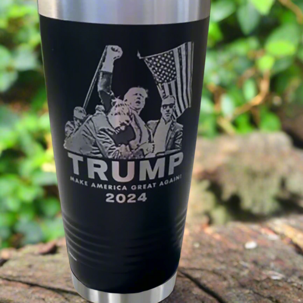 President Donald Trump Photo Engraved Tumbler – SLL Engraving
