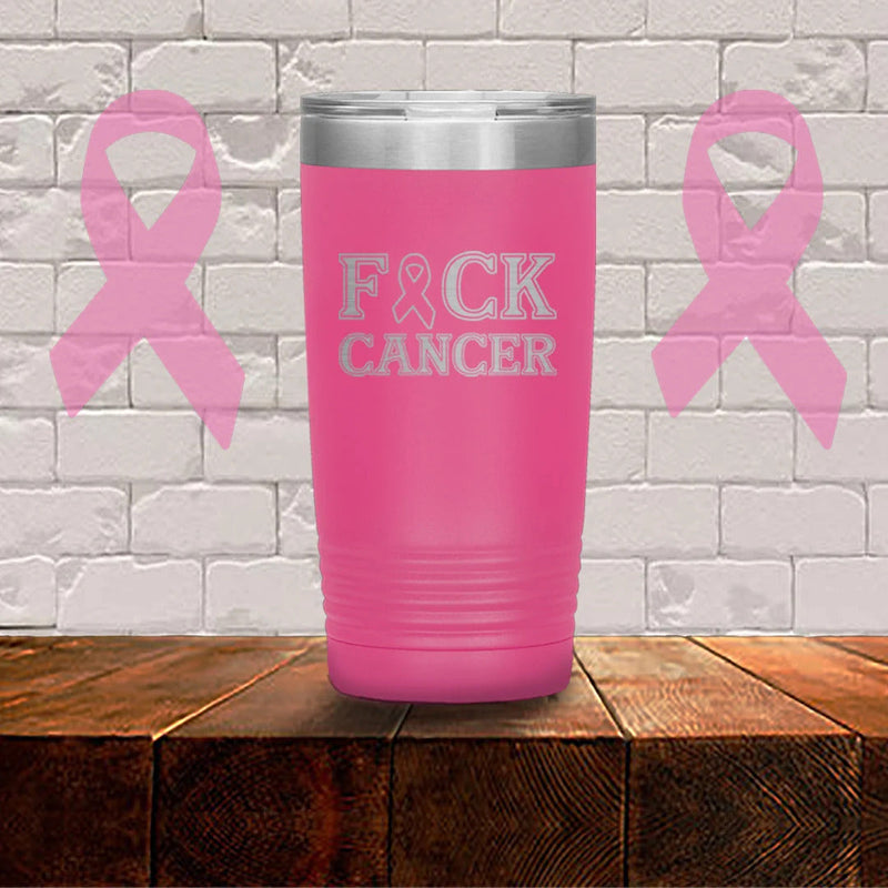 Pink "F*CK CANCER" Keychain Bottle Opener