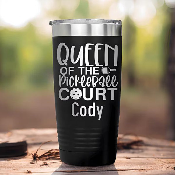 King & Queen of the Pickleball Court Tumbler