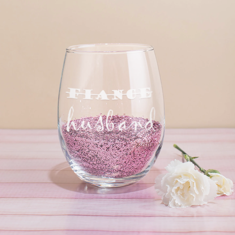 Newlywed Wine Glass