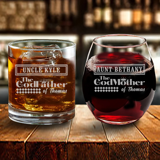 Godfather/Godmother Pint Glass