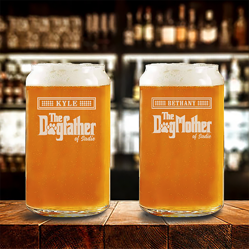 The DogFather/DogMother Pint Glass