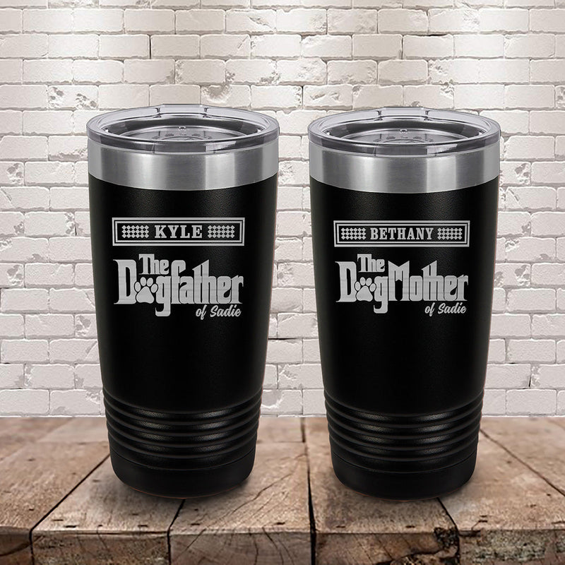The DogFather/DogMother Beer Can Glass